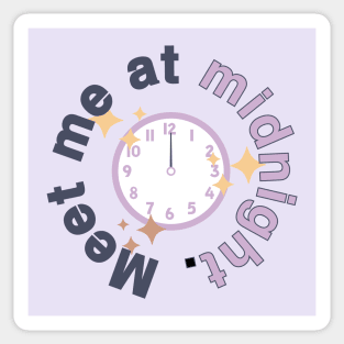 Meet Me At Midnight Lavender Sticker